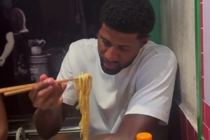 保罗乔治这筷子用得比我还6？NBA球星隐藏技能曝光！