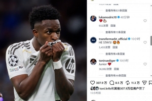 续约风波？维尼修斯续约引争议，莫德里奇点赞却遭质疑